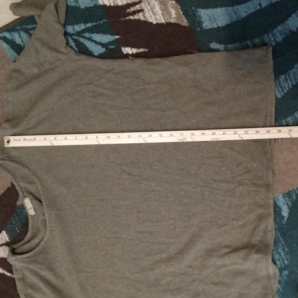 CP Shades Green Crew Neck Sweater Relaxed Fit Pullover Womens Medium Oversized - Picture 9 of 10